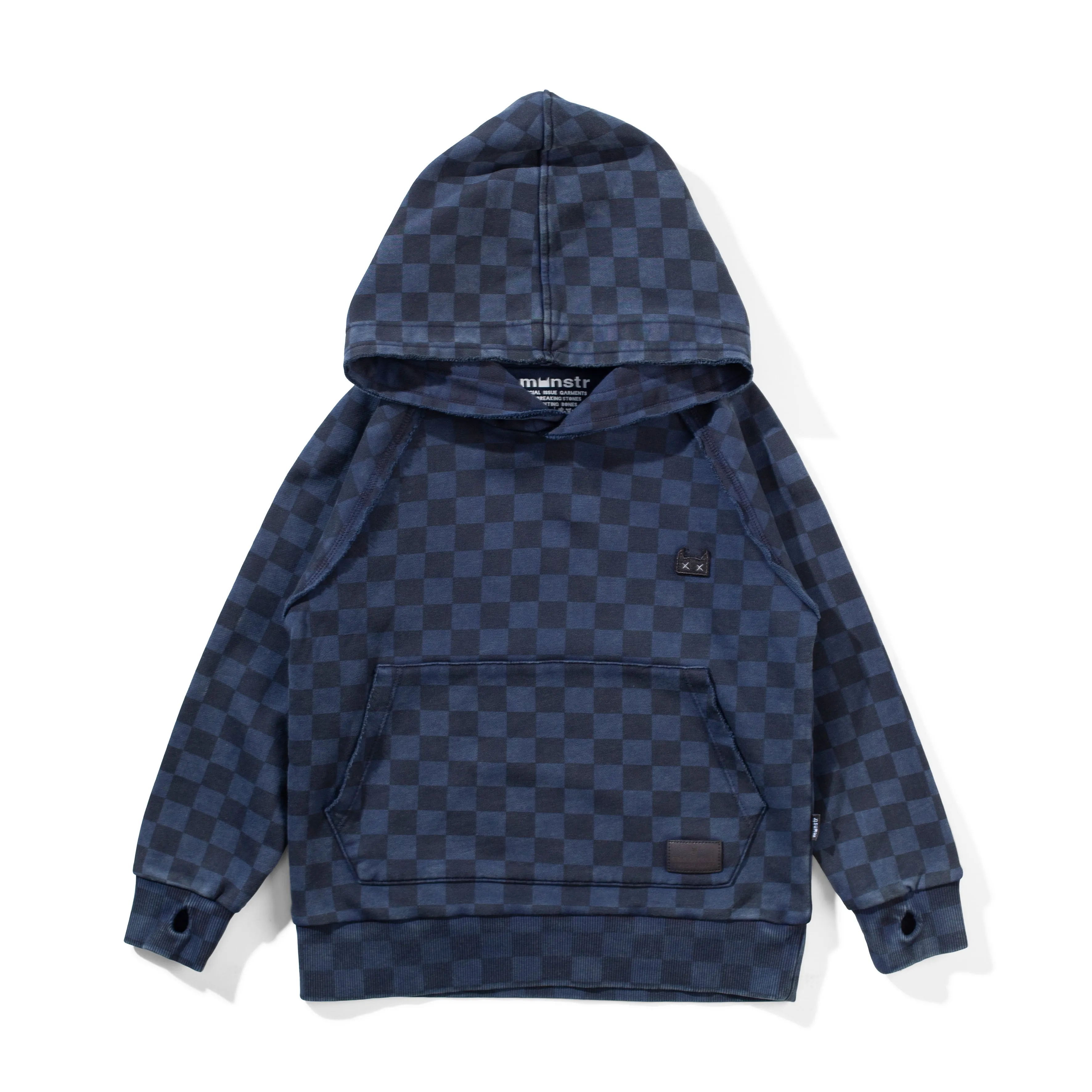 Munsterkids- Raceme Hoody (washed dk denim)