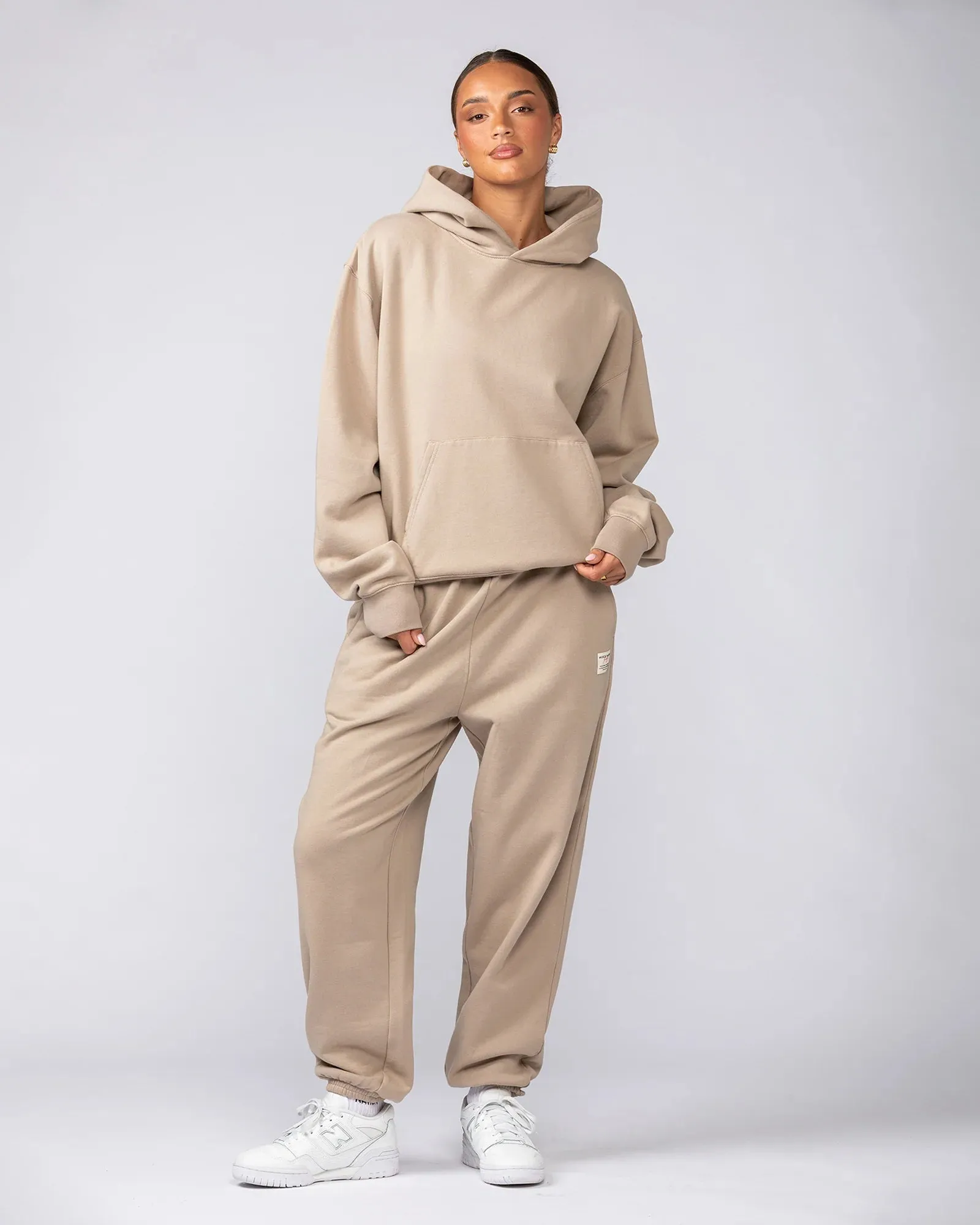 Muscle Nation | Lee Lem Cropped Hoodie - Washed Tuffet