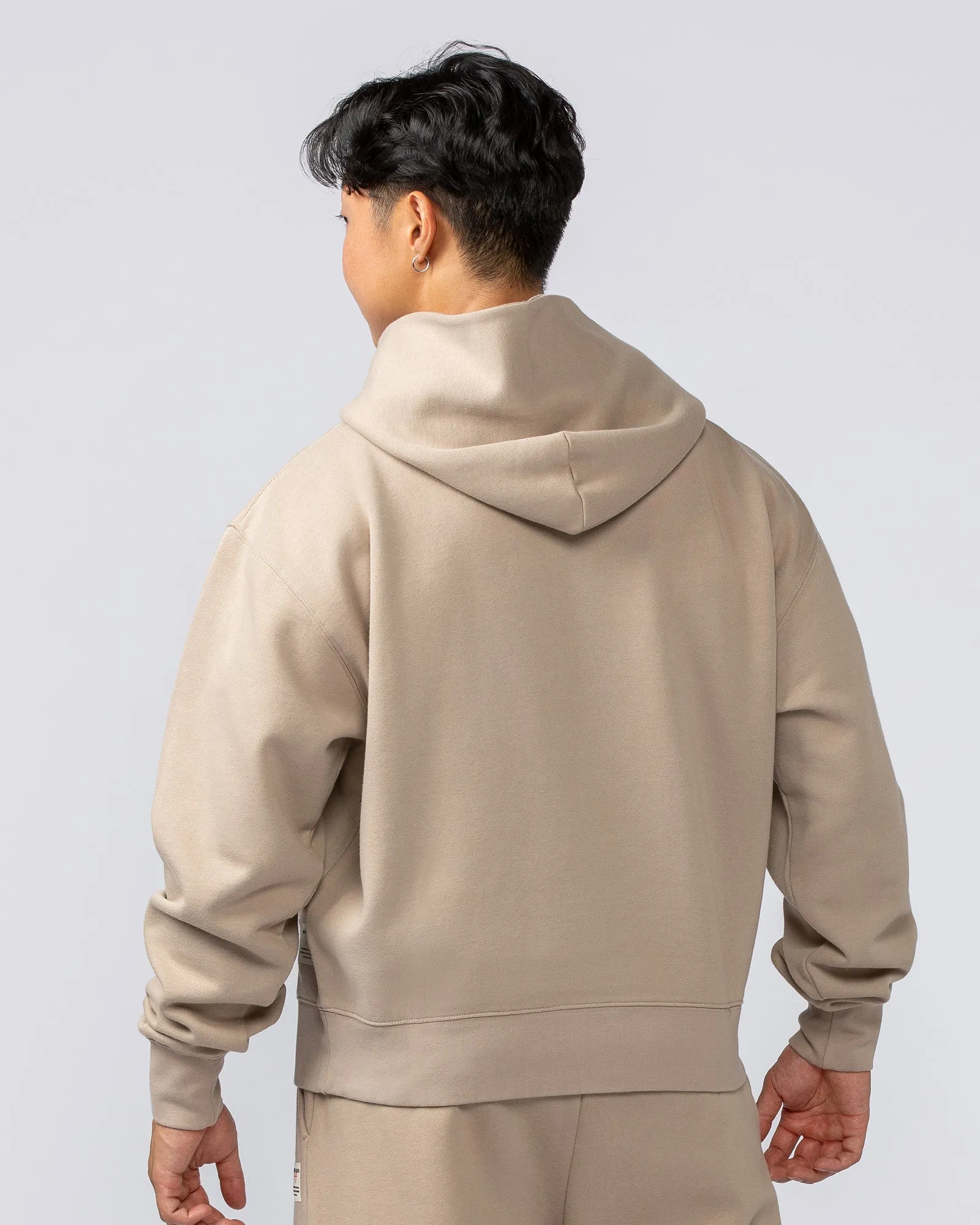 Muscle Nation | Lee Lem Cropped Hoodie - Washed Tuffet