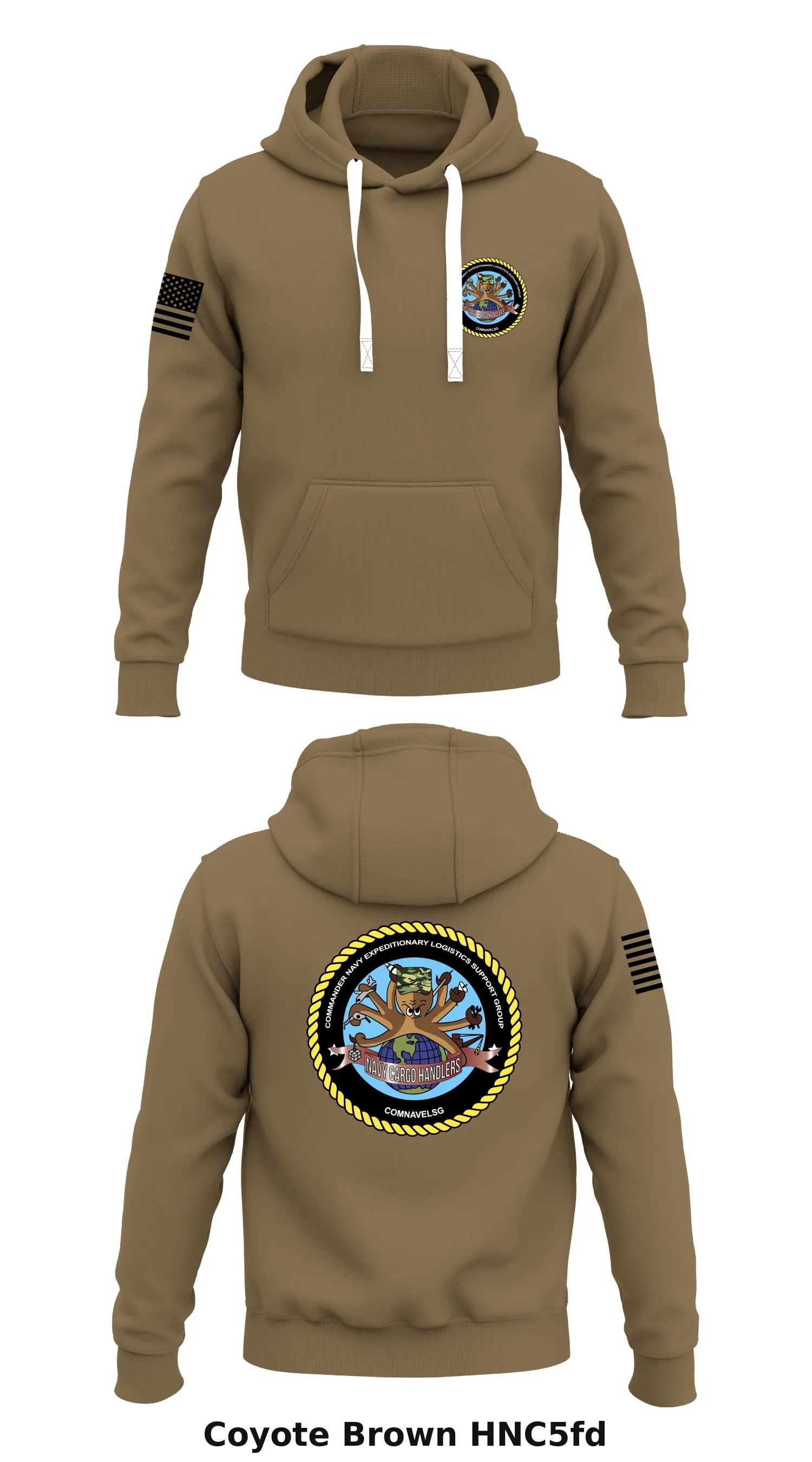 Navy Cargo Handling Battalion 8  Store 1  Core Men's Hooded Performance Sweatshirt - HNC5fd