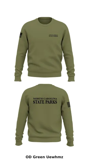 NC STATE PARKS Store 1 Core Men's Crewneck Performance Sweatshirt - Uewhmz