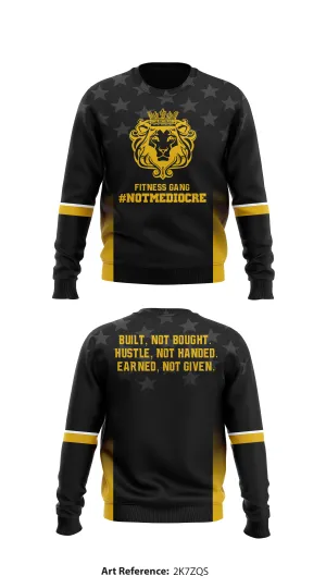 #NotMediocre Store 7964 Core Men's Crewneck Performance Sweatshirt - 2k7ZQs