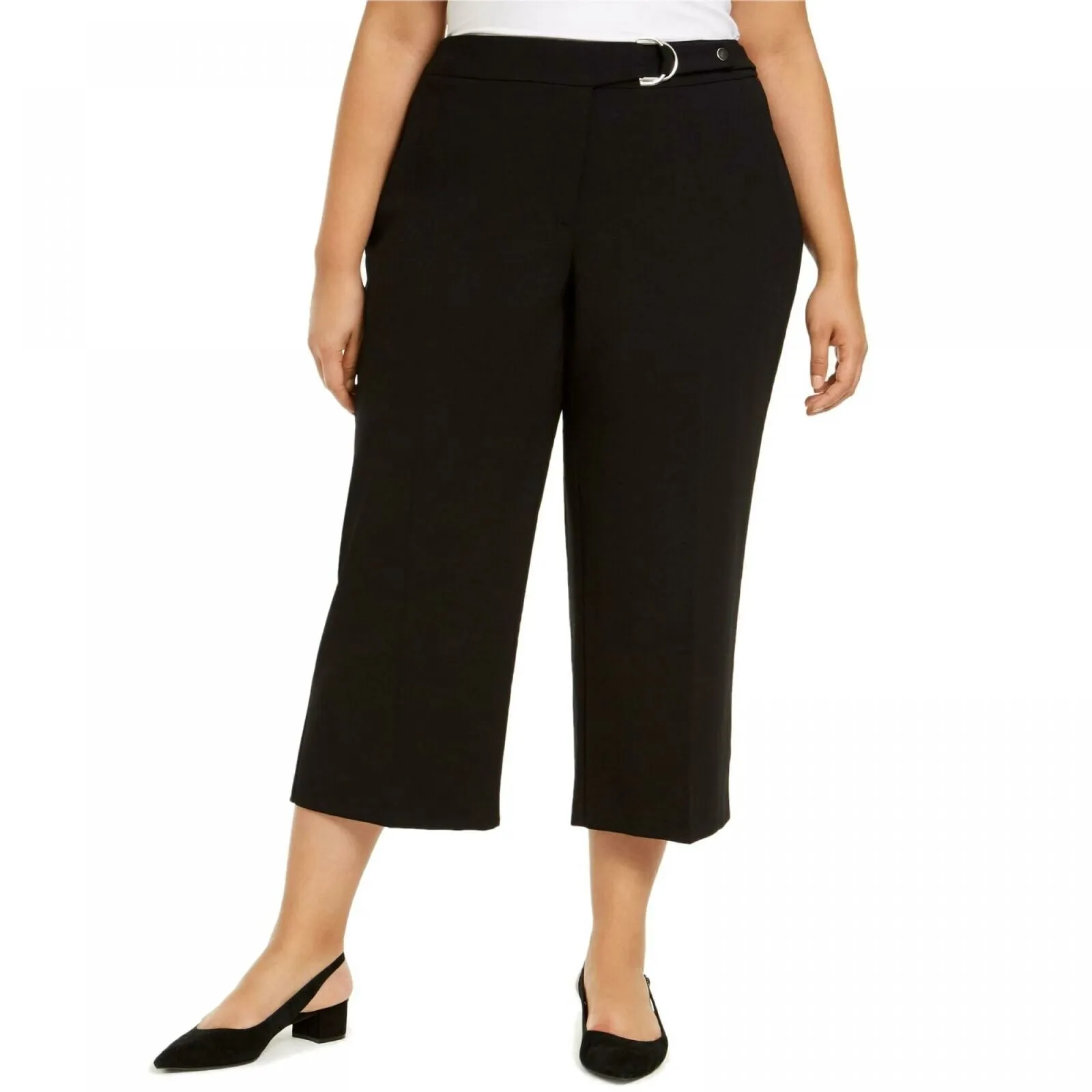 NWT Alfani Plus Size Belted Hardware-Detail Culotte Pants. 100080911WN 22W