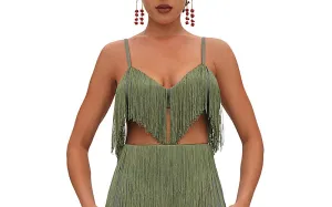 Obi Fringe Bralette-Obi Fringe Pants