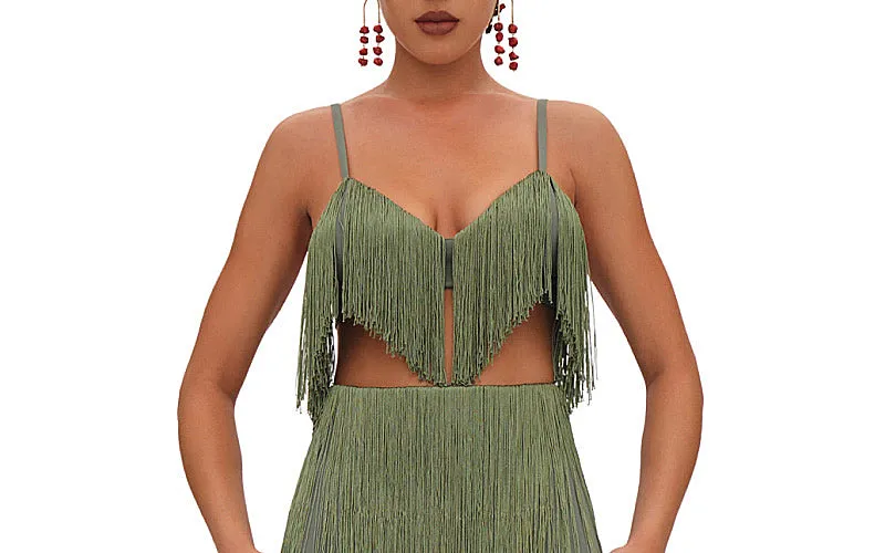 Obi Fringe Bralette-Obi Fringe Pants