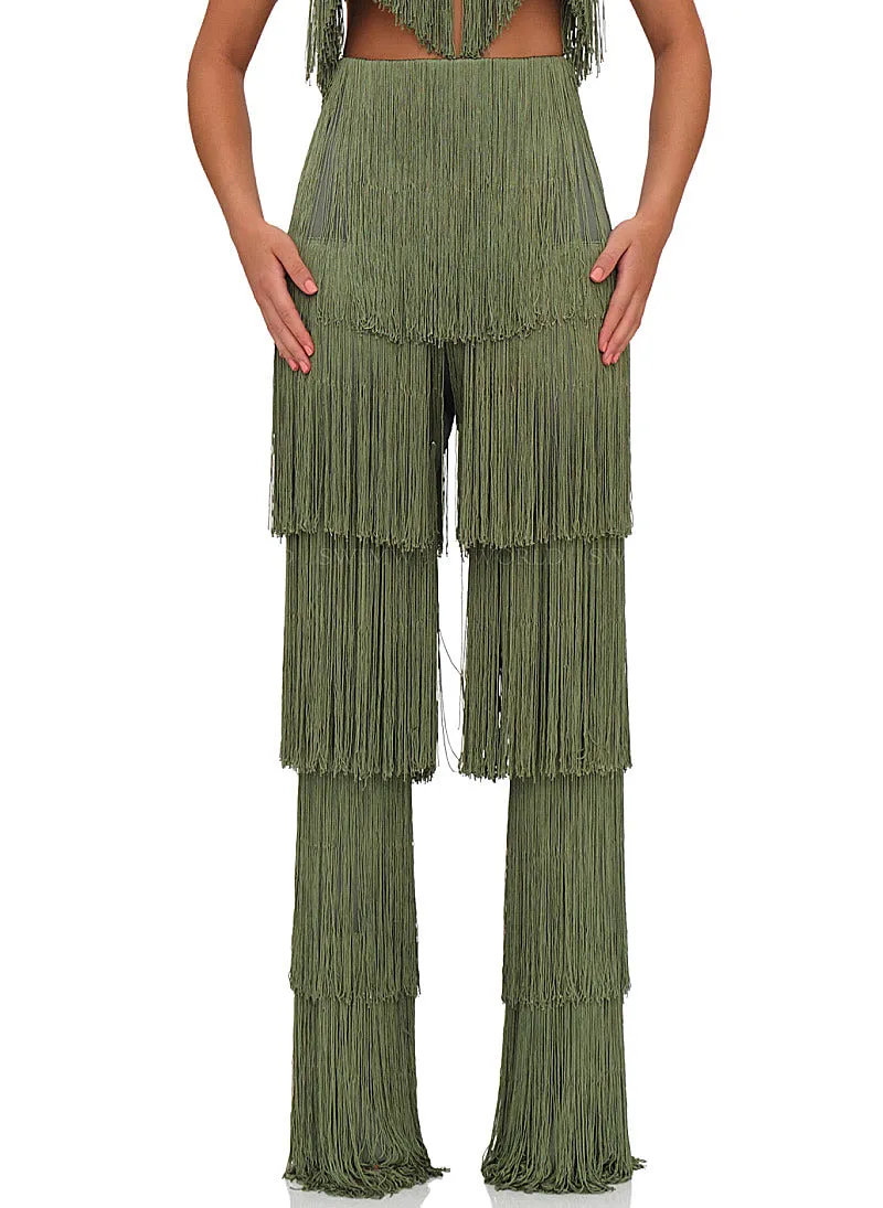 Obi Fringe Bralette-Obi Fringe Pants