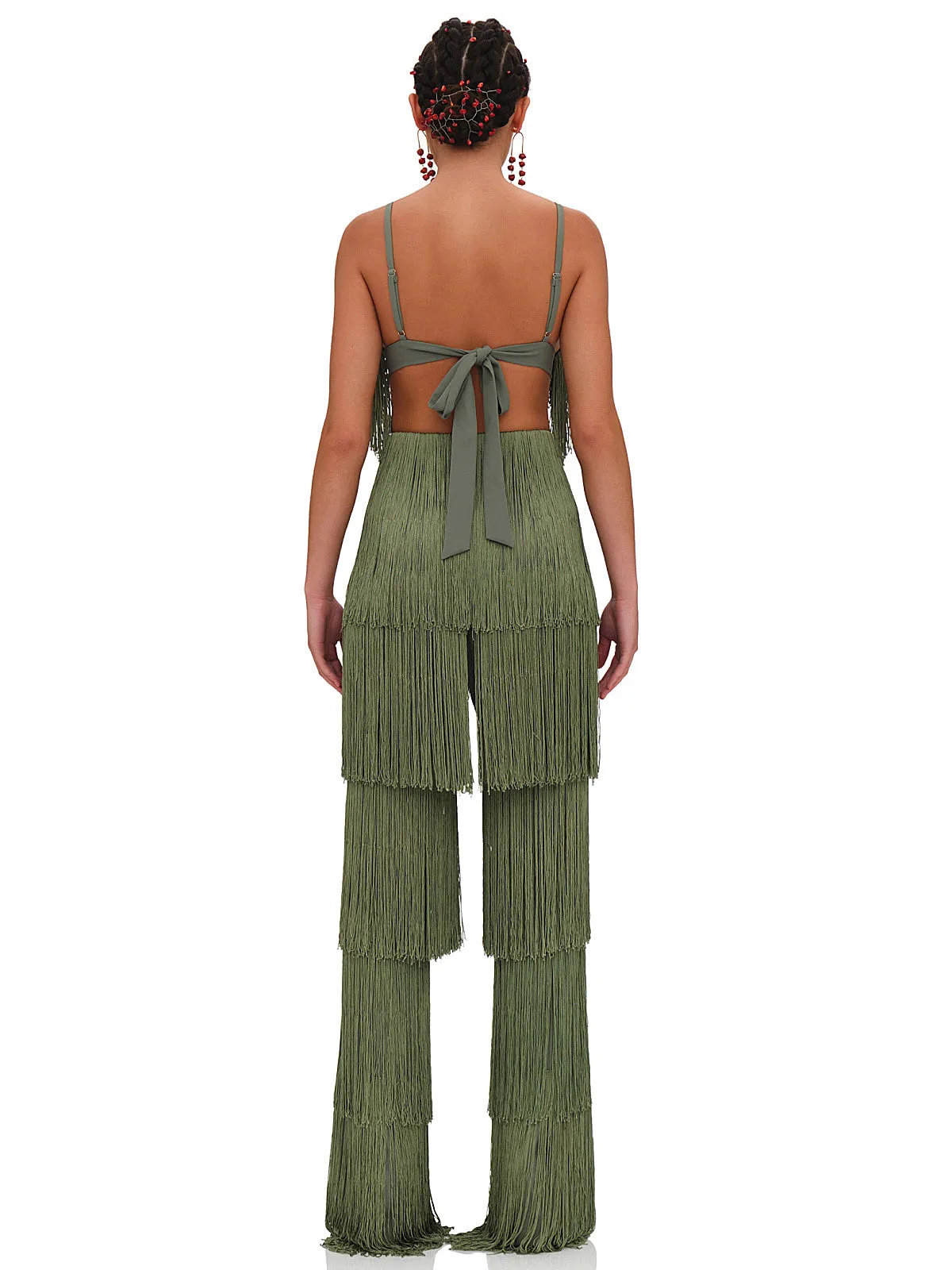 Obi Fringe Bralette-Obi Fringe Pants