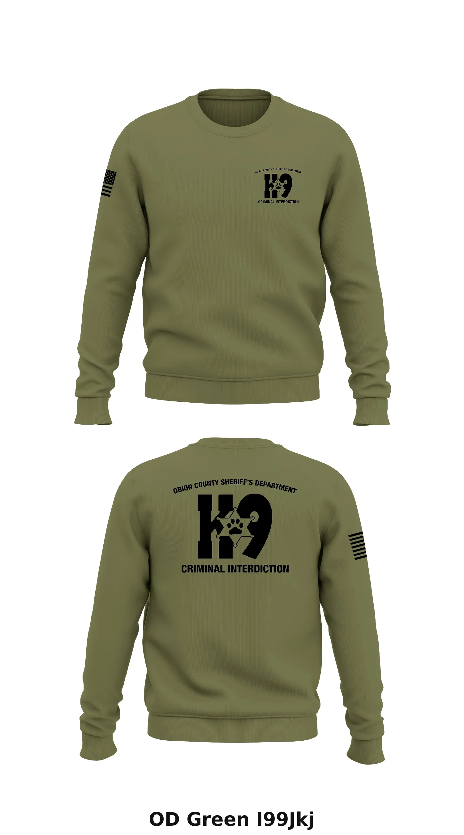 OCSD Interdiction Store 1 Core Men's Crewneck Performance Sweatshirt - I99Jkj