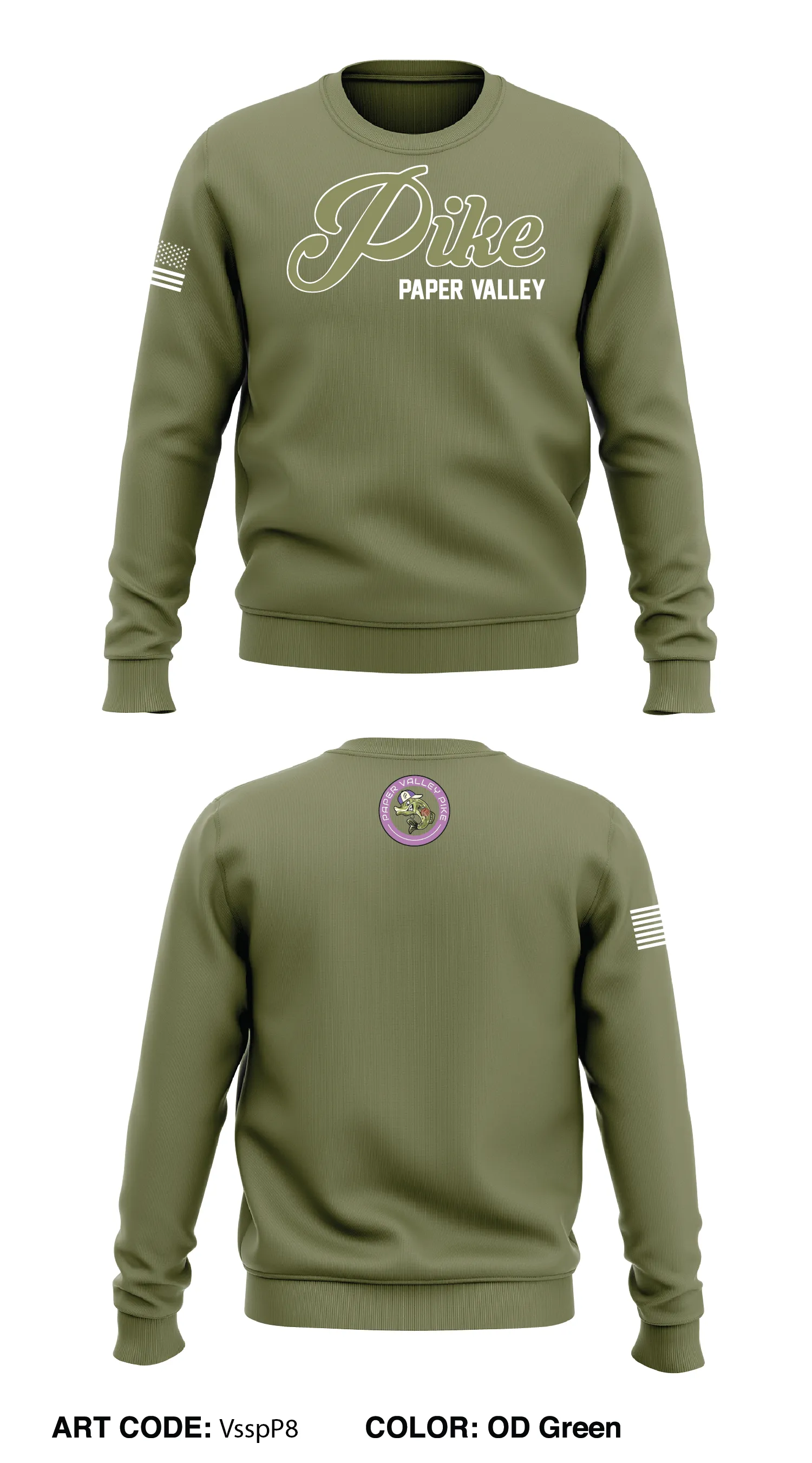 Paper Valley Pike Store 1 Core Men's Crewneck Performance Sweatshirt - VsspP8