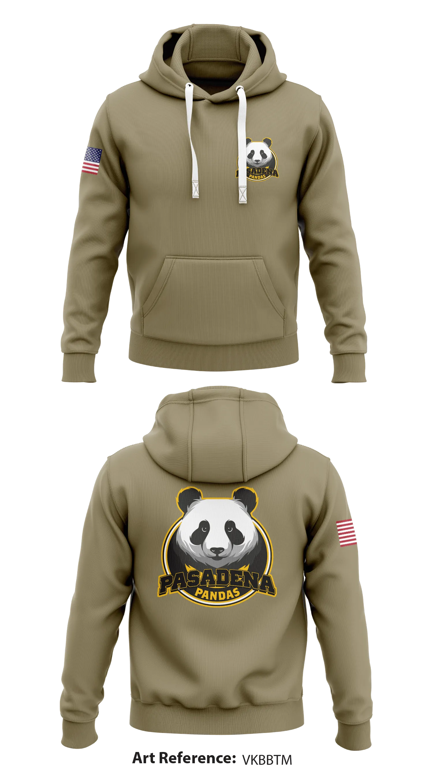 Pasadena Army RS Store 1  Core Men's Hooded Performance Sweatshirt - VkBBTM