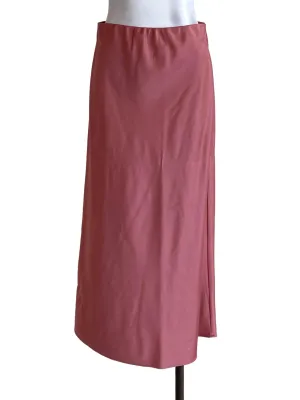 Pink Satin Skirt
