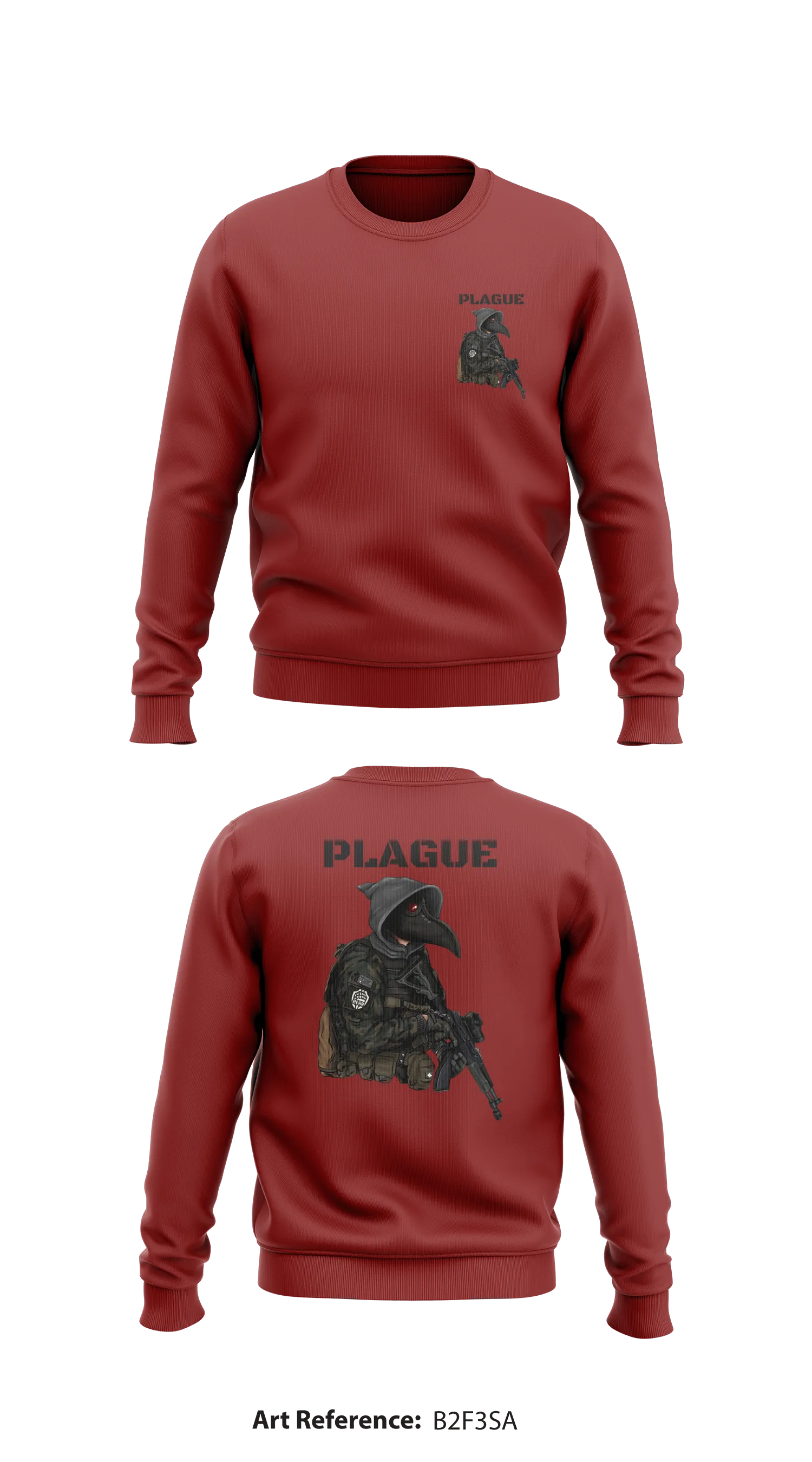 Plague Store 1 Core Men's Crewneck Performance Sweatshirt - b2f3Sa