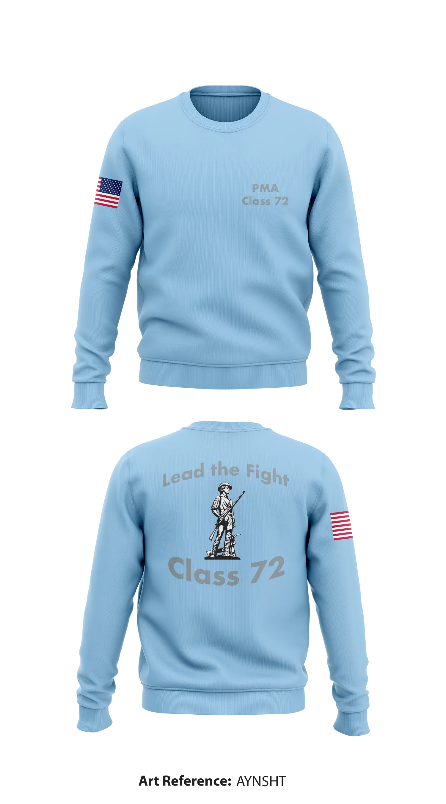 PMA Class 72 Store 1 Core Men's Crewneck Performance Sweatshirt - AynsHt
