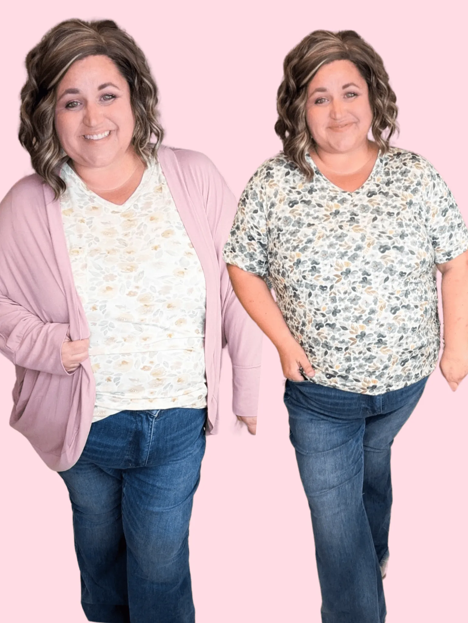 Pocketful of Perfect Short Sleeve Tee in Florals (4 colors)