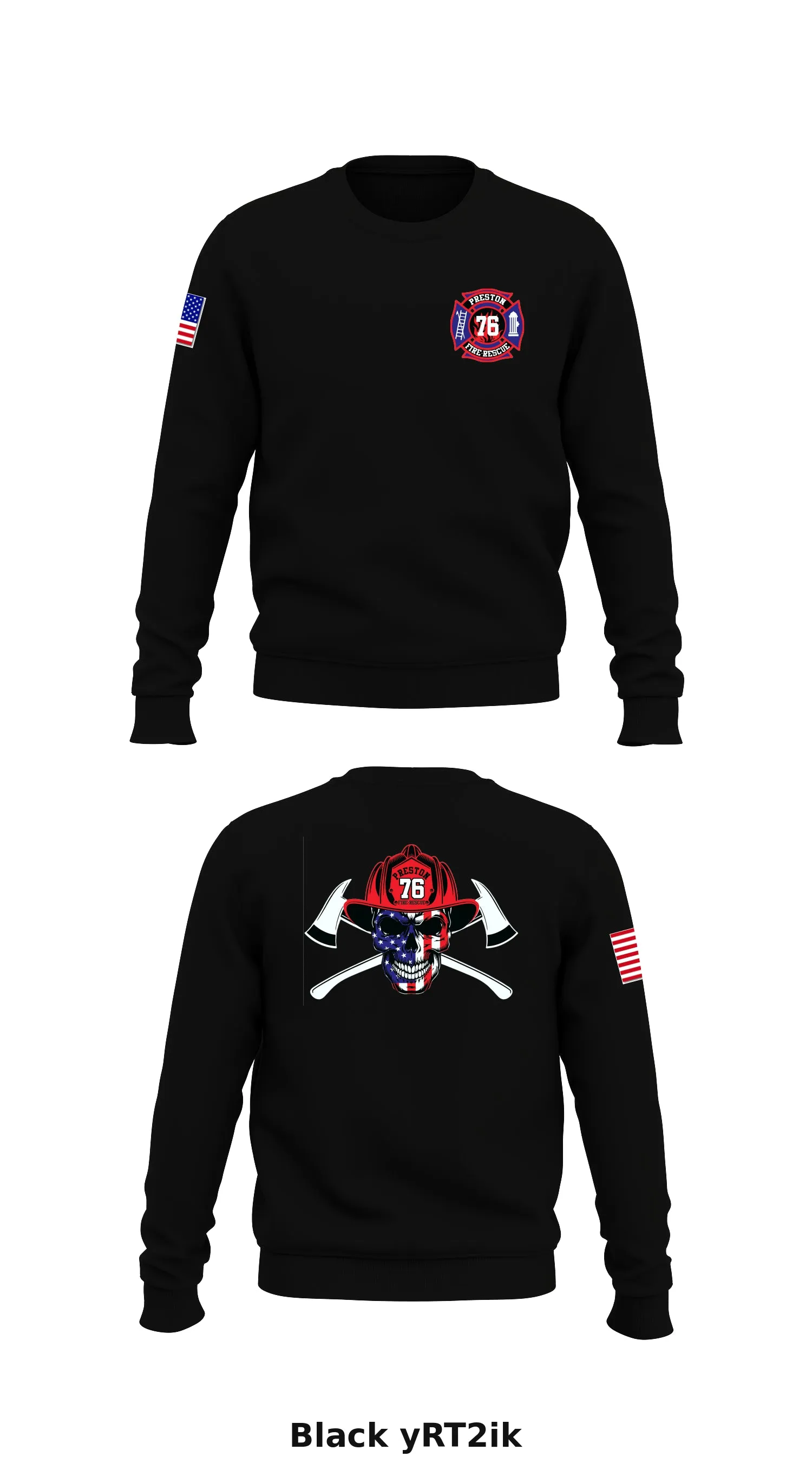 Preston Fire Store 1 Core Men's Crewneck Performance Sweatshirt - yRT2ik