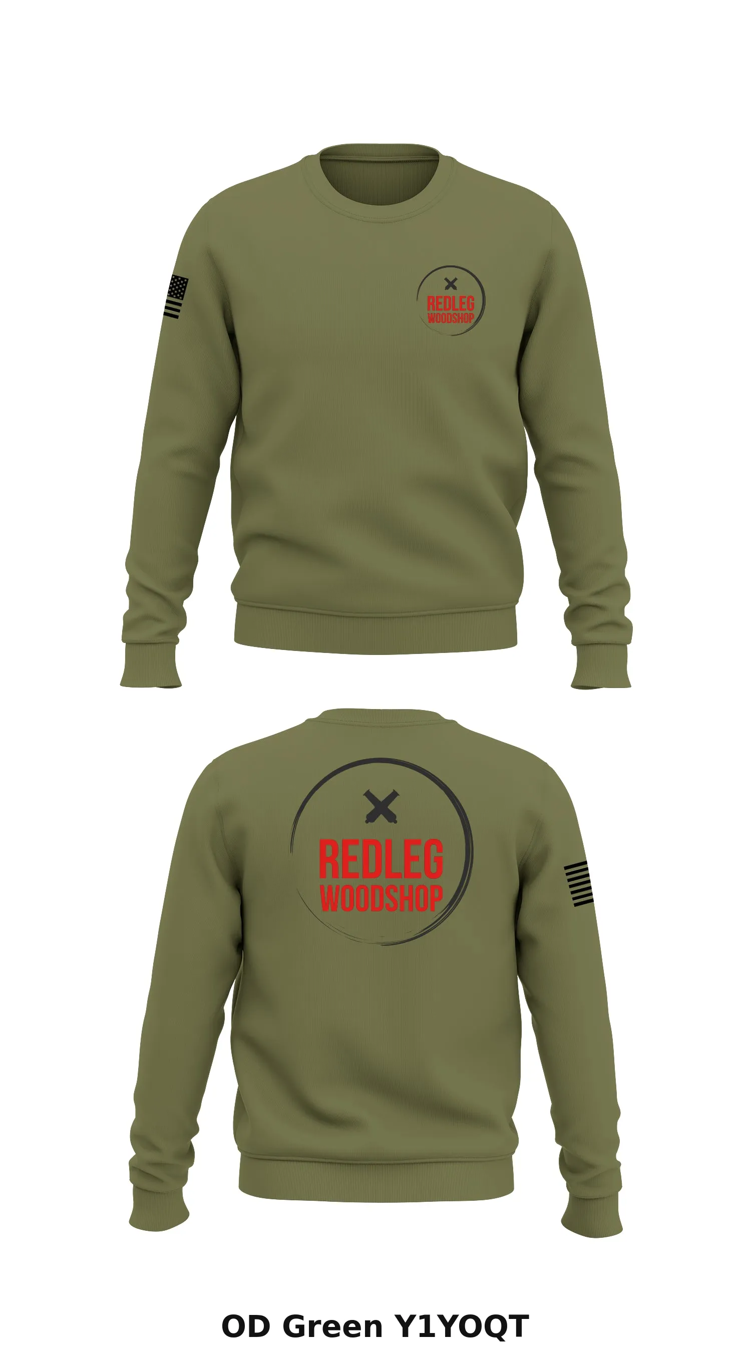 Redleg Store 1 Core Men's Crewneck Performance Sweatshirt - Y1YOQT