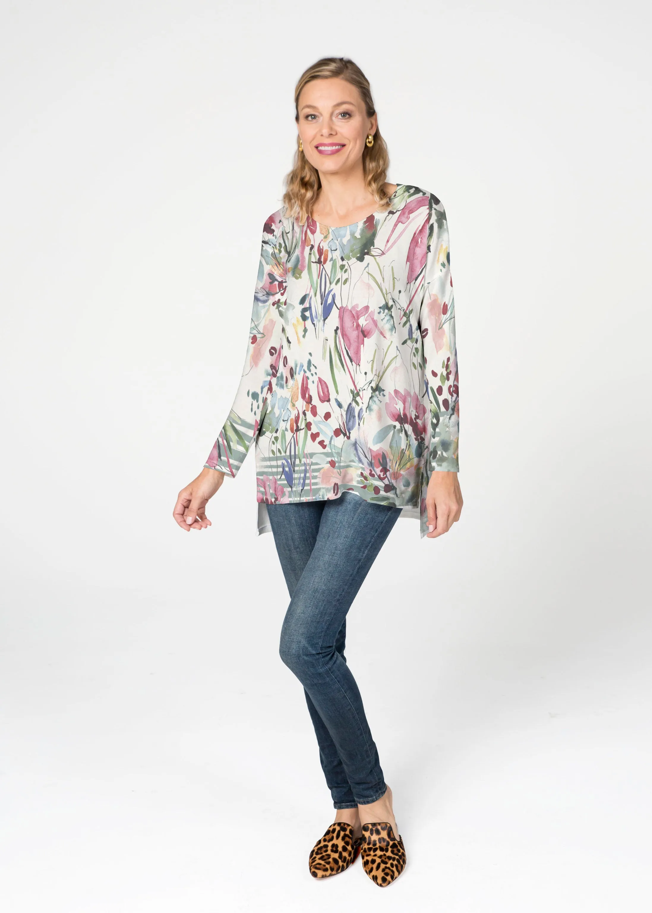 Rhapsody  (16191) Slouchy Butterknit Top