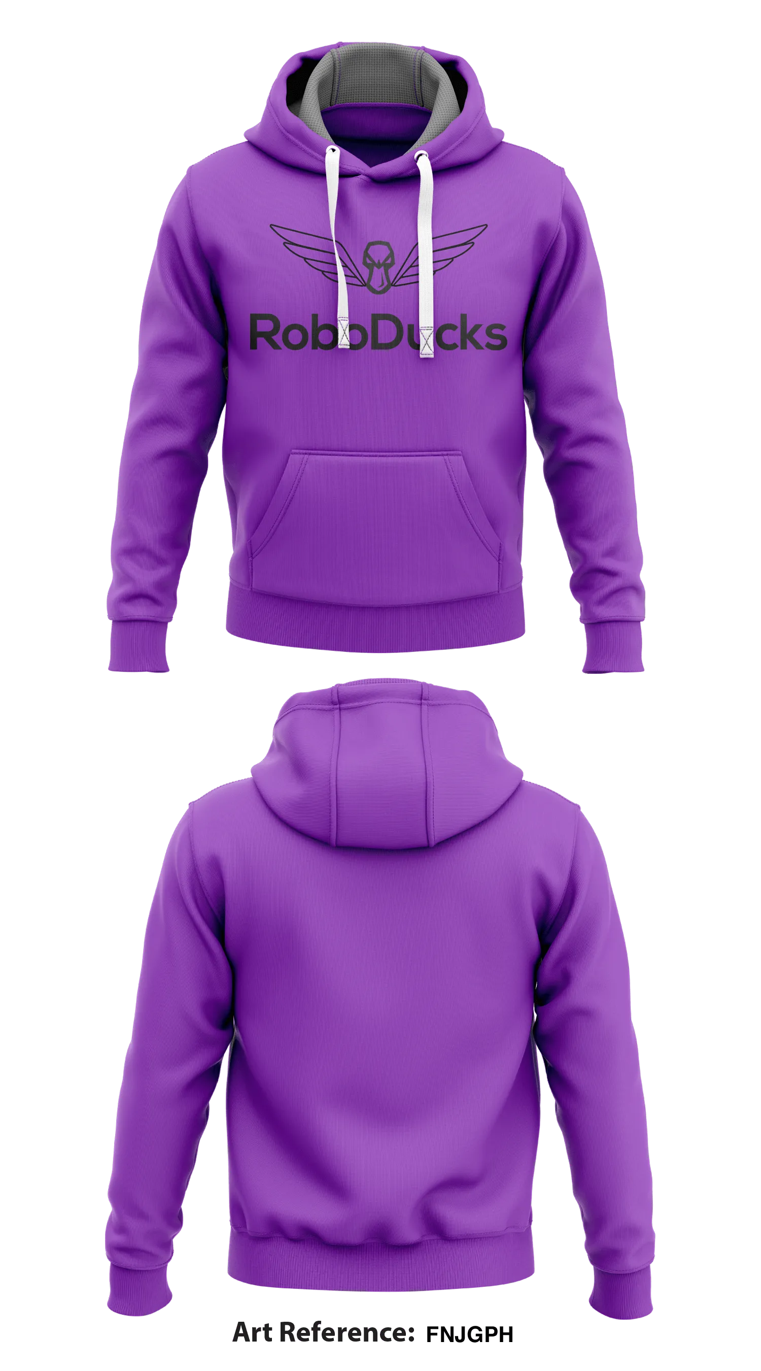 RoboDucks Store 1  Core Men's Hooded Performance Sweatshirt - FNJgph
