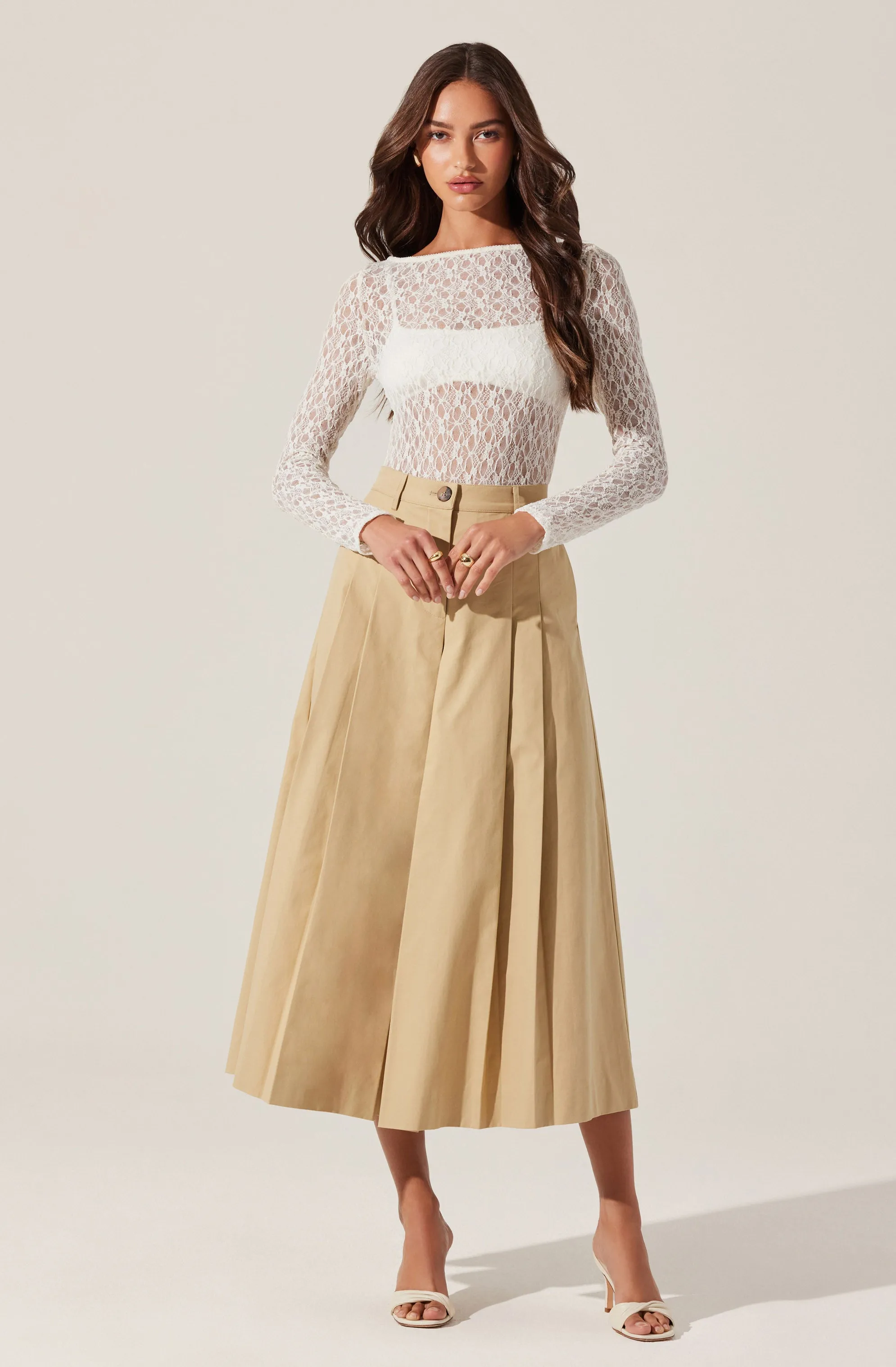 Rowen Pleated Culotte Pants