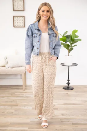 Sage Elastic Drawstring Waist Flared Pants