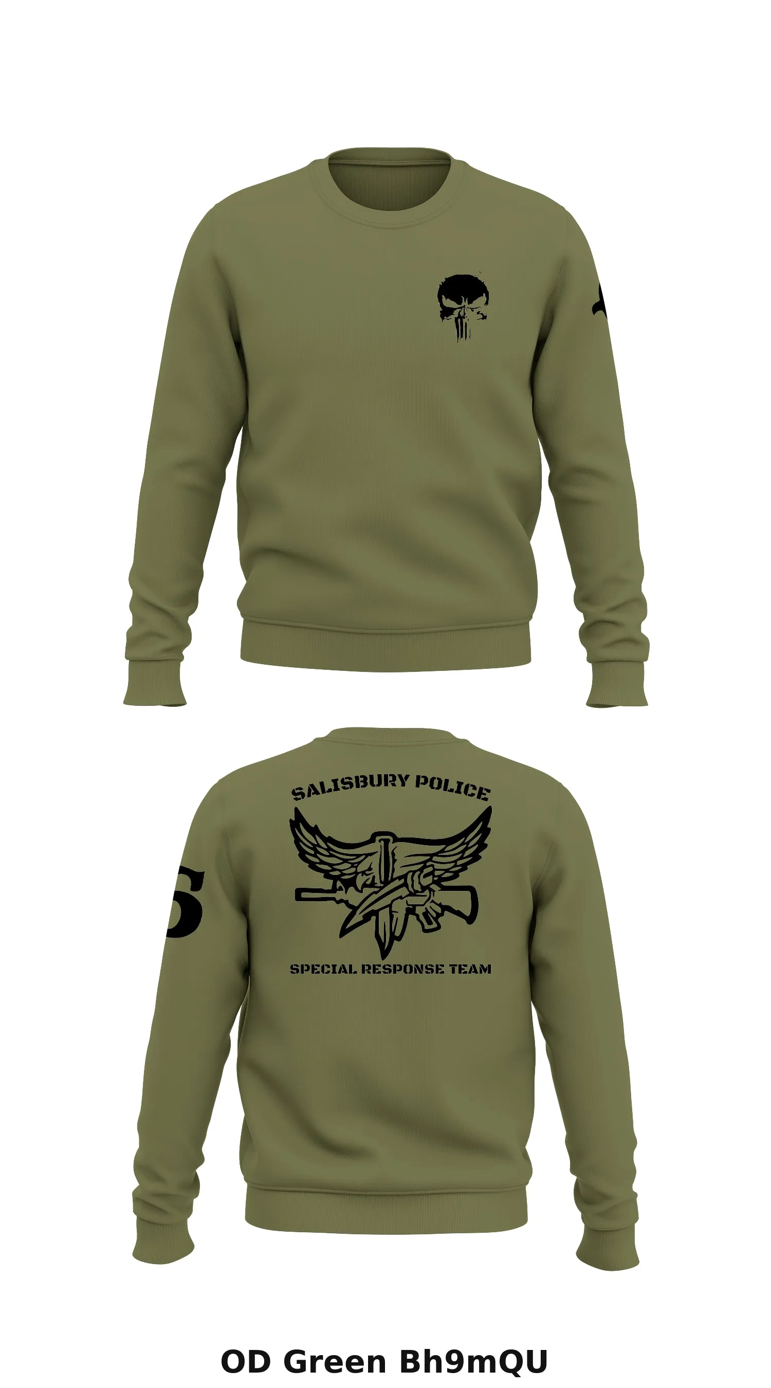 Salisbury PD SRT Store 1 Core Men's Crewneck Performance Sweatshirt - Bh9mQU