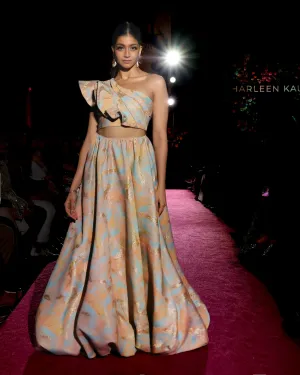 SAMAR Bubble Lehenga Skirt