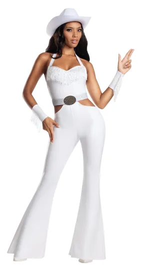 Sexy Queen Bey White Western Cowgirl Icon Costume