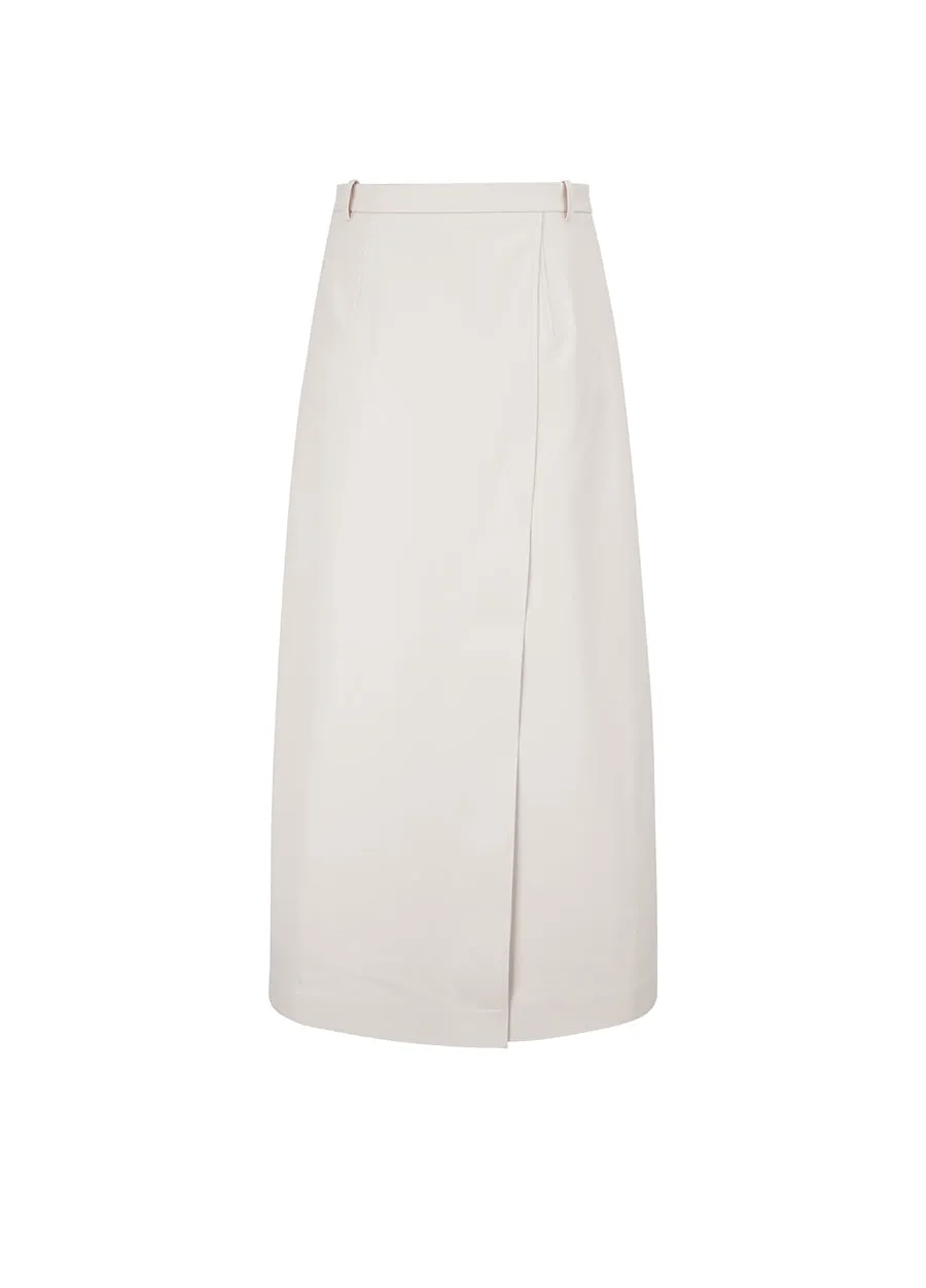 Skirt / JNBY Faux Leather Maxi Skirt