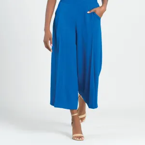 Soft Textured Rayon - Side Pocket Culotte Pant - Cobalt - Final Sale!