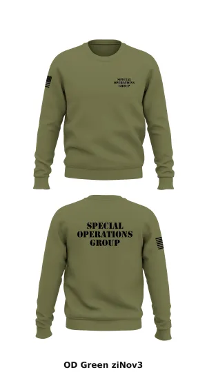 Special Operations Group  Store 1 Core Men's Crewneck Performance Sweatshirt - ziNov3