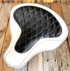 Spring Solo Tractor Seat Harley Touring Indian Chief 17x16 black Diamond Leather