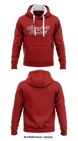 Springfield Baseball  Core Men's Hooded Performance Sweatshirt - D3KDXh