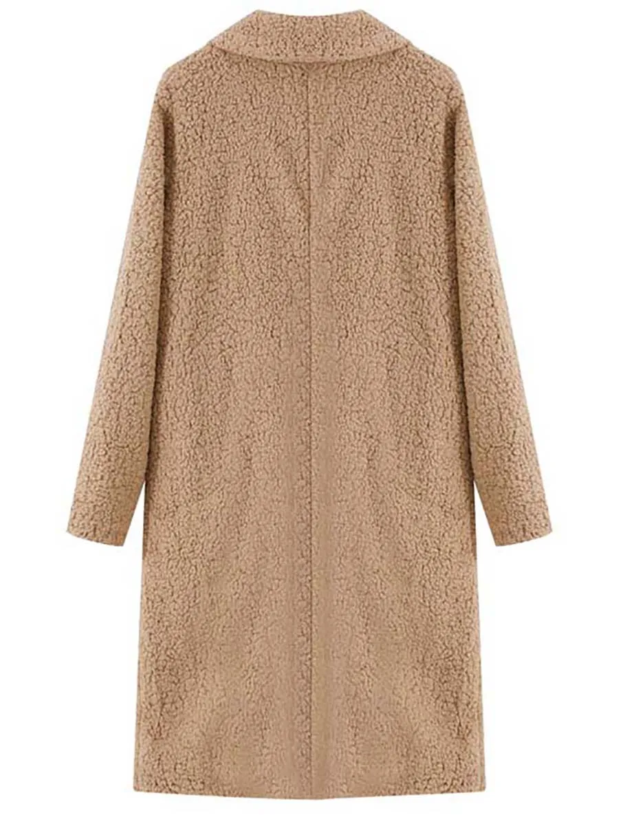 Stunncal Long-Sleeved Lapel Plush Jacket(7 colors)