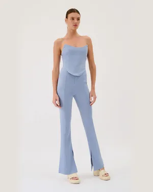 SUBOO | Remi Flared Pants | Blue