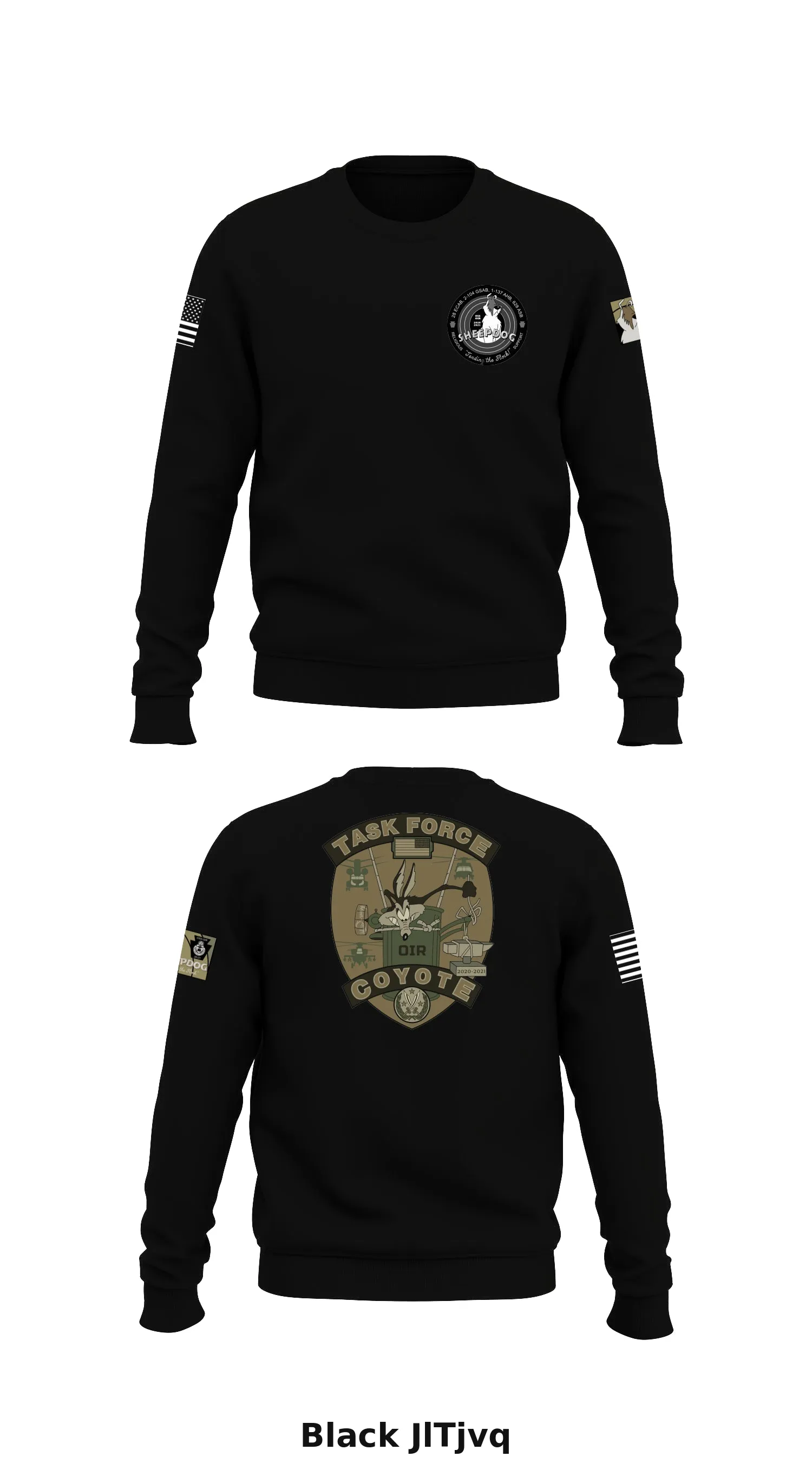 Task Force Coyote Store 1 Core Men's Crewneck Performance Sweatshirt - JlTjvq