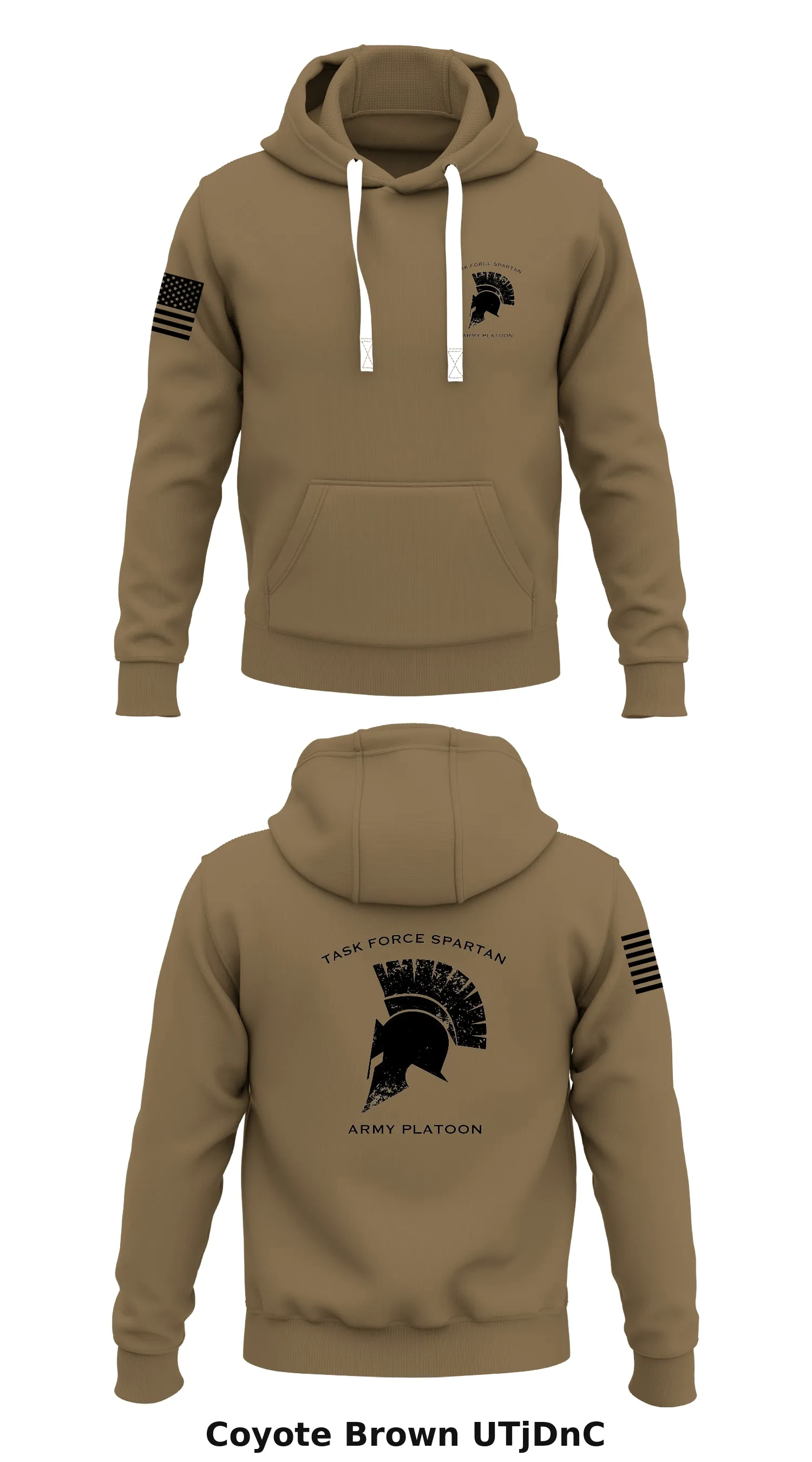 Task Force Spartan- Army Platoon  Store 1  Core Men's Hooded Performance Sweatshirt - UTjDnC