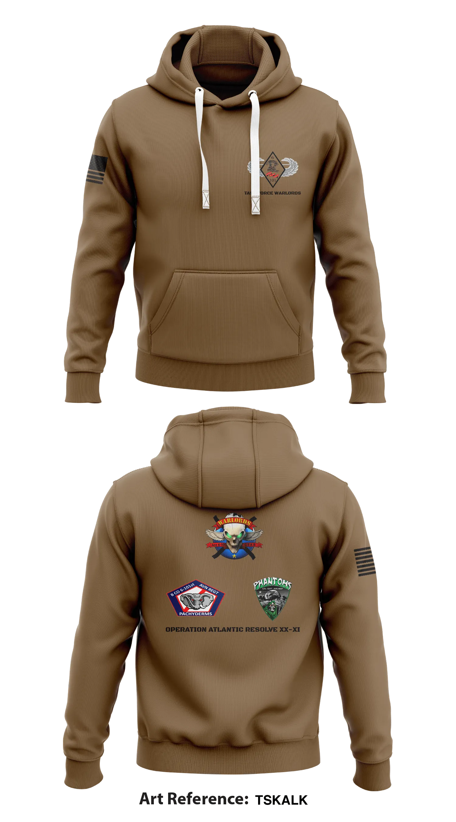 Task Force Warlord Store 1  Core Men's Hooded Performance Sweatshirt - TsKaLk