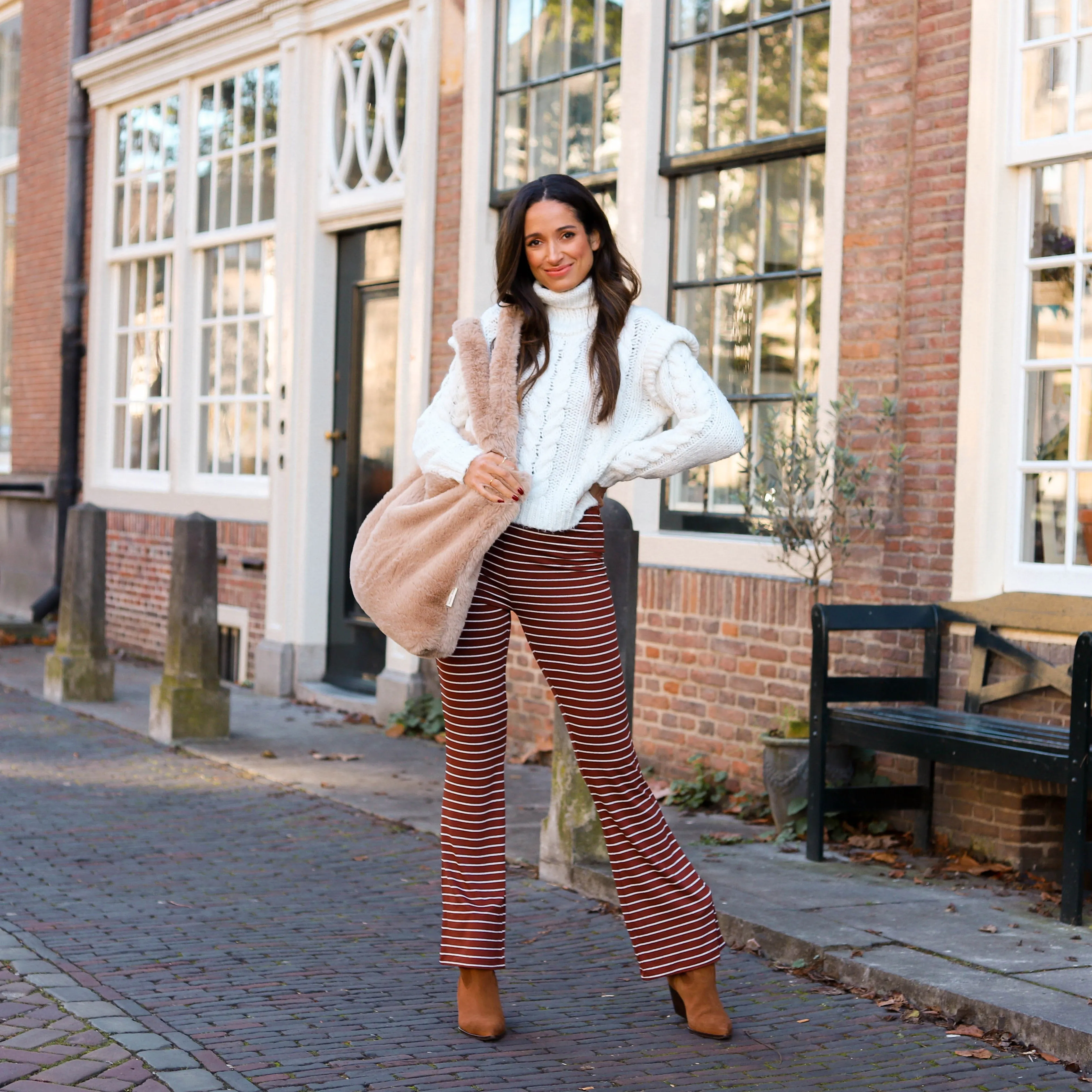 Tenna flared pants sable