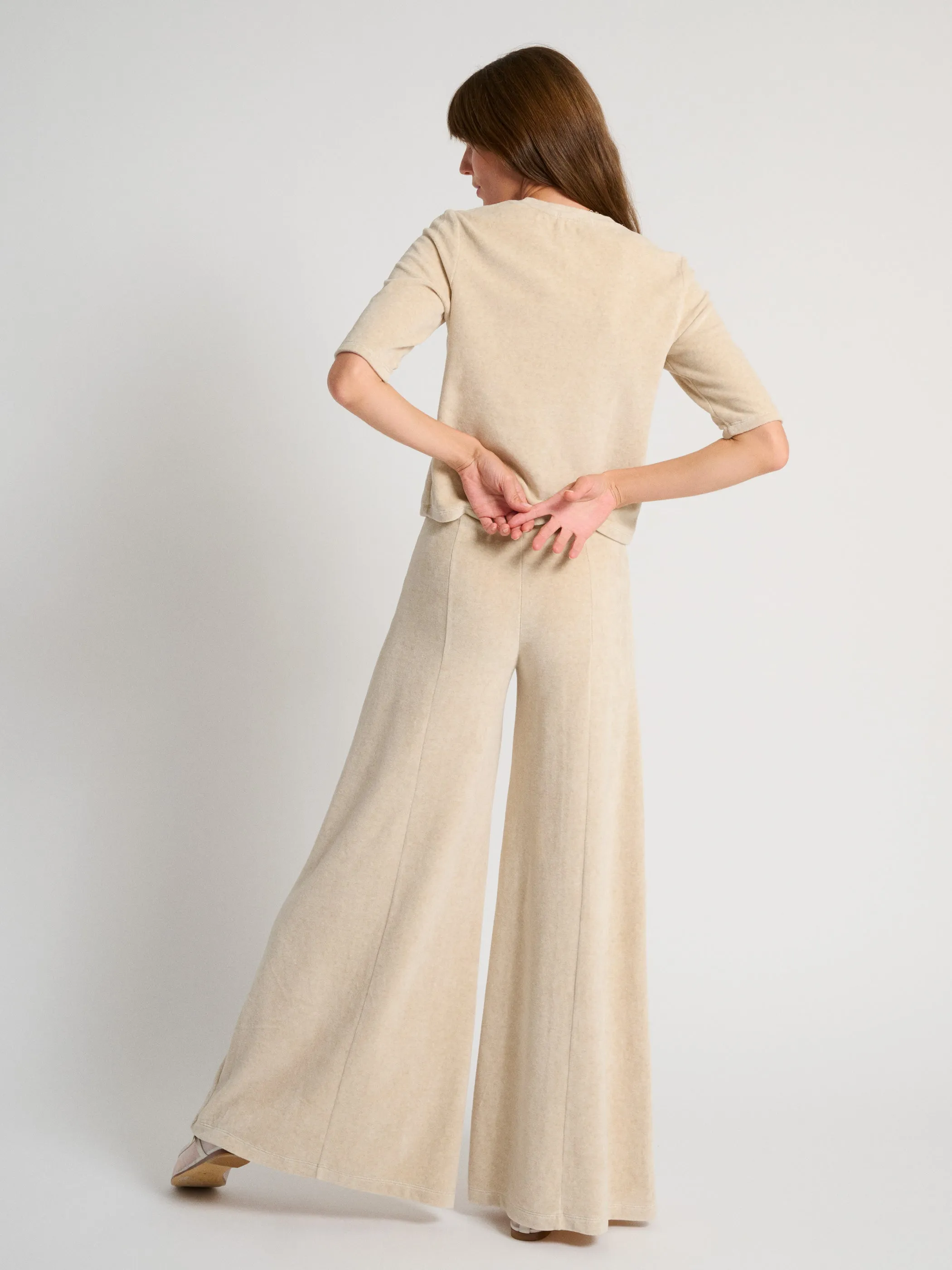The Megalo Palazzo Pants in Velour