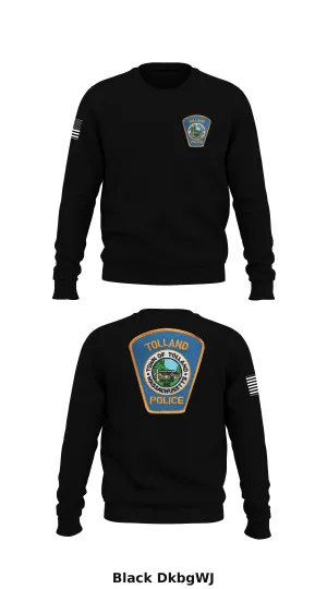 Tolland Police Department  Store 1 Core Men's Crewneck Performance Sweatshirt - DkbgWJ