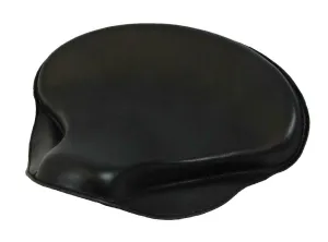 Triumph Bobber Solo Seat 2017-2025 15x14" Tractor Black Leather With Leg Skirts