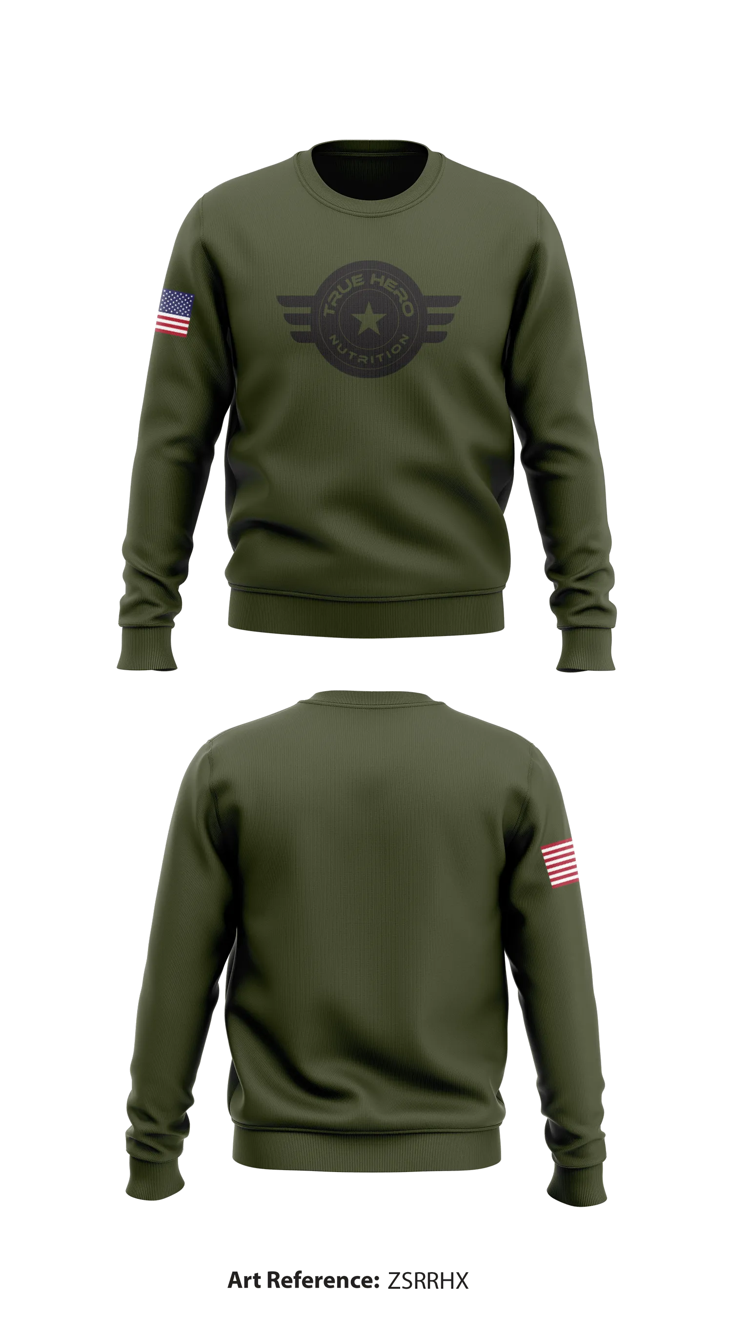 True Hero Nutrition  Store 1 Core Men's Crewneck Performance Sweatshirt - ZsrrHX