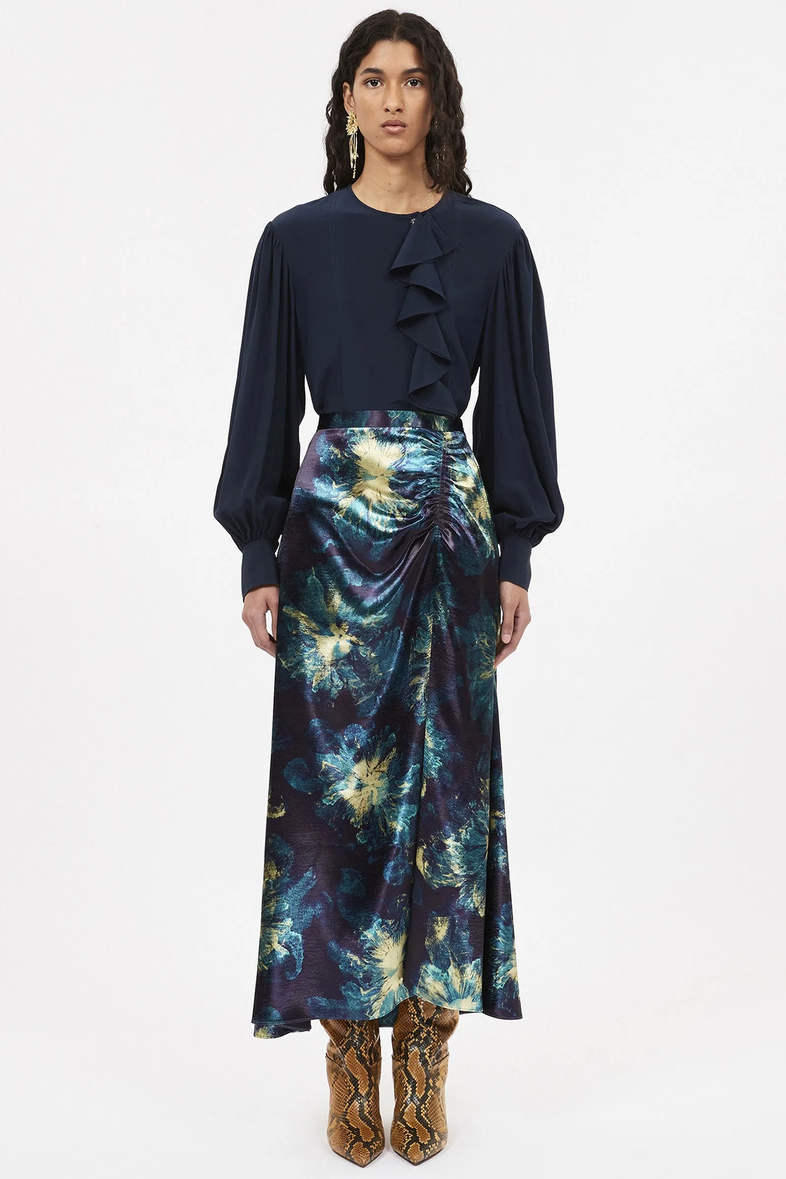 Ulla Johnson Ines Skirt in Lazuli