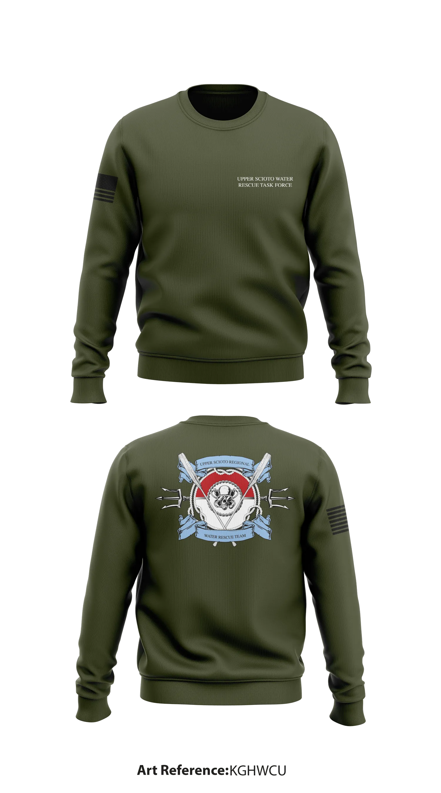 Upper Scioto Water Rescue Task Force Store 1 Core Men's Crewneck Performance Sweatshirt - kghWcU