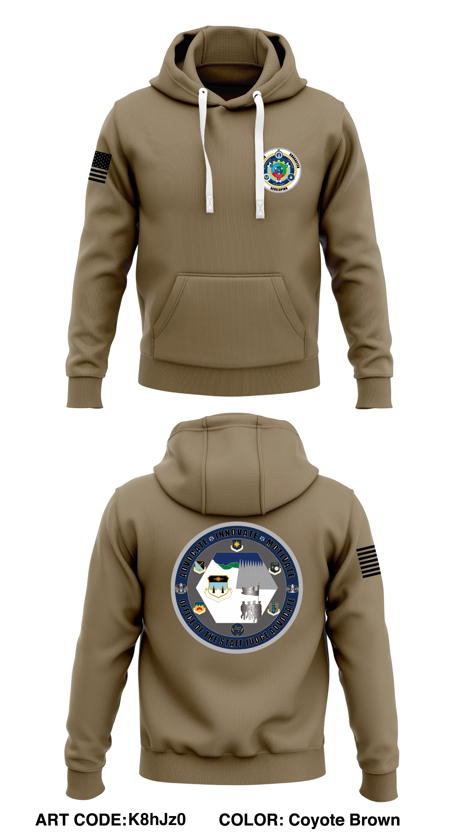 USAF Academy/JA Store 1  Core Men's Hooded Performance Sweatshirt - K8hJz0