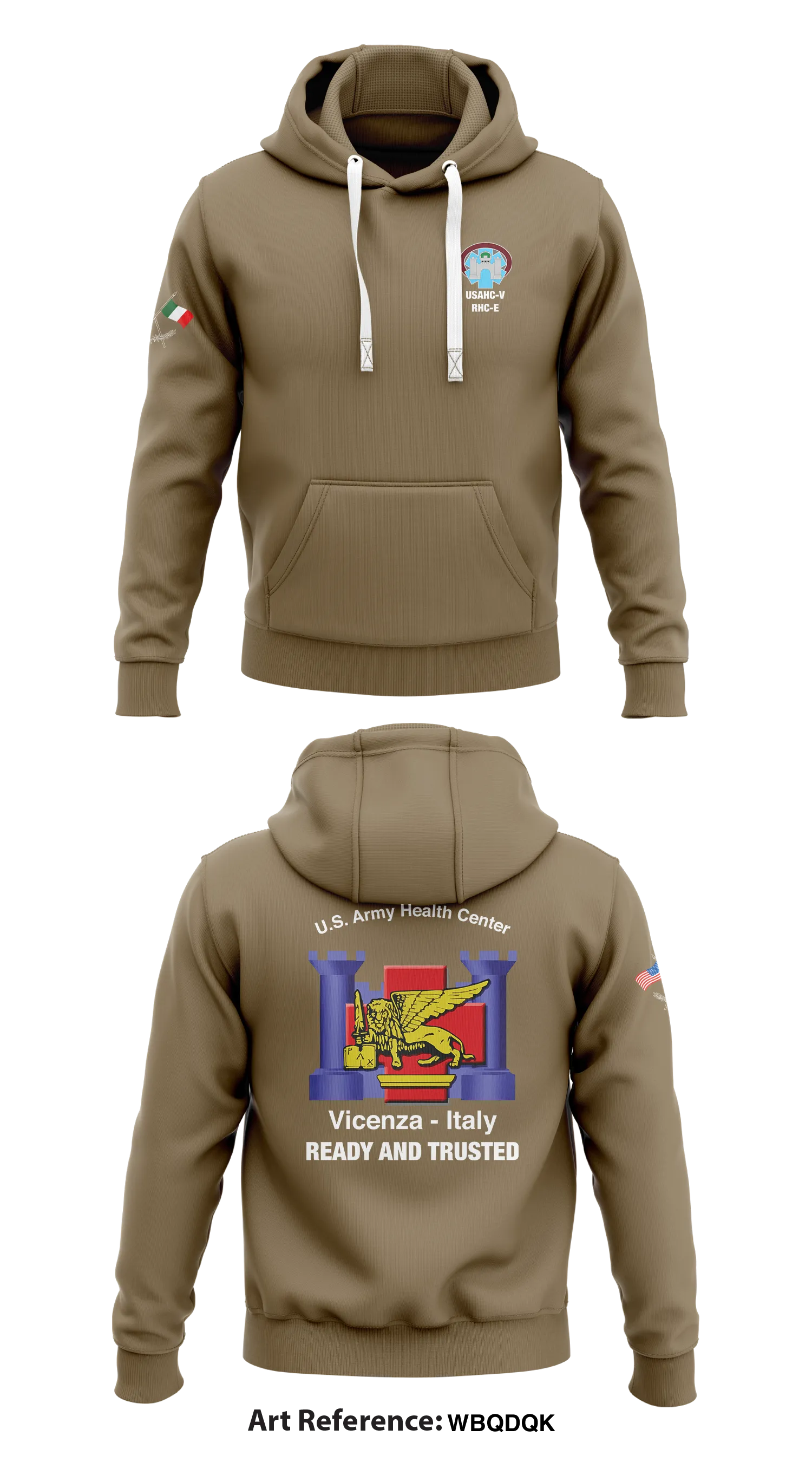 USAHC VICENZA  Store 1  Core Men's Hooded Performance Sweatshirt - wBqdQk