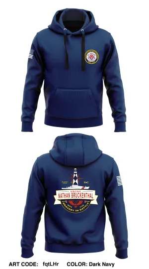 USCGC NATHAN BRUCKENTHAL Store 1 Core Men's Hooded Performance Sweatshirt - fqtLHr