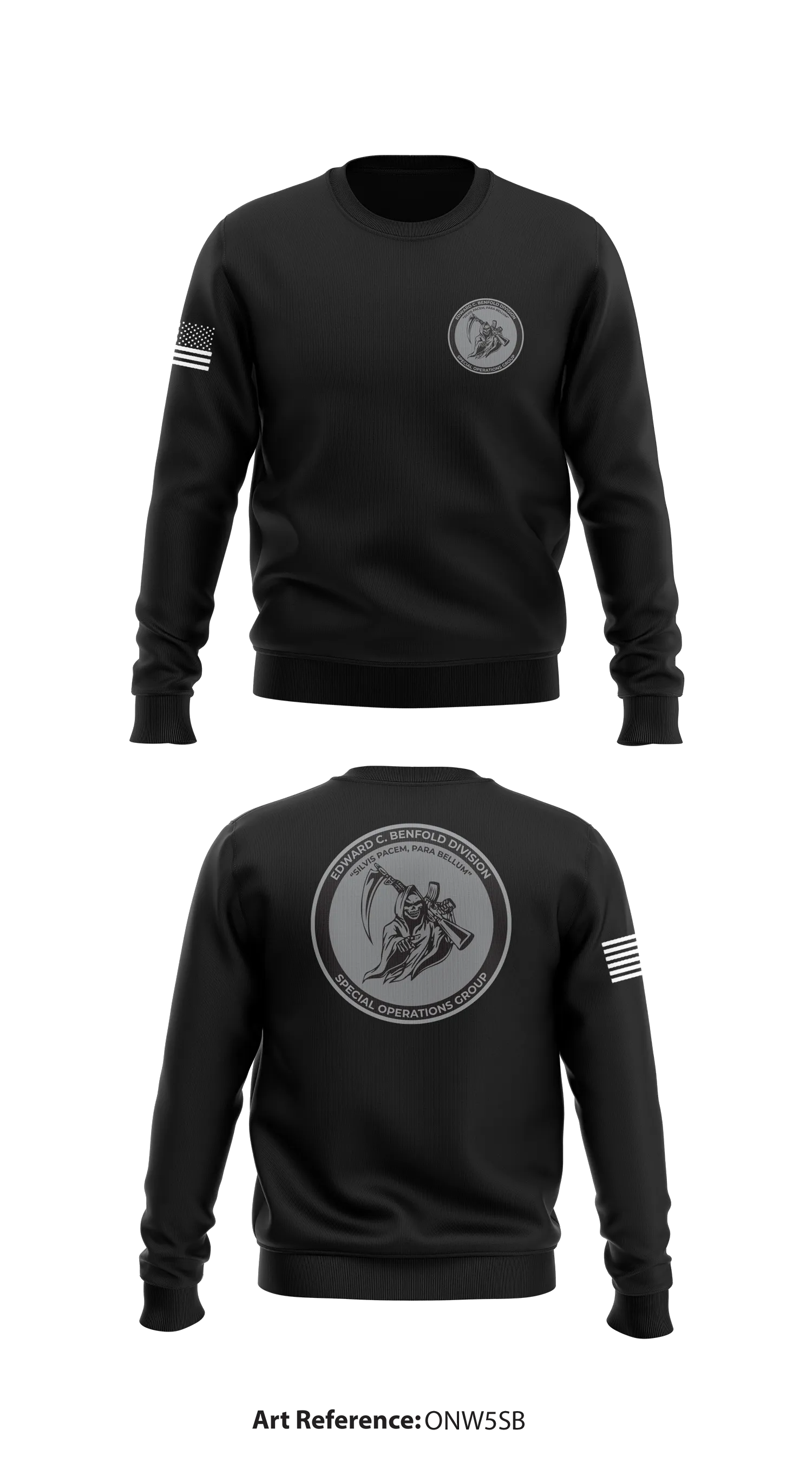 USNSCC Special Operations Group  Core Men's Crewneck Performance Sweatshirt - OnW5Sb