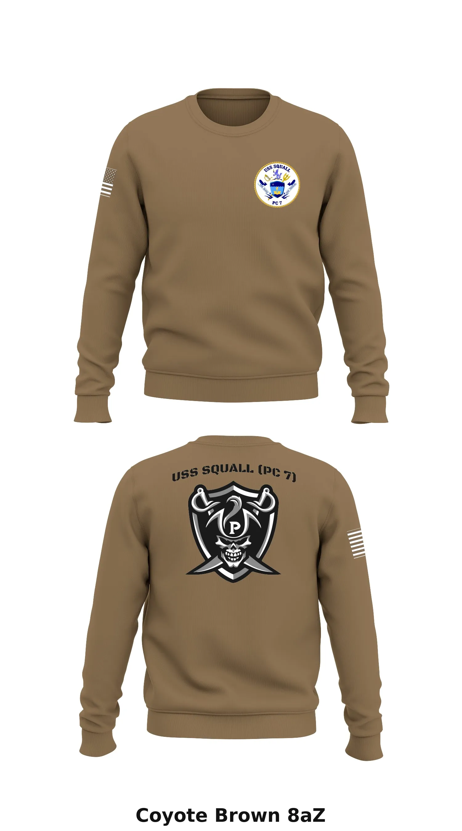 USS SQUALL (PC 7)  Store 1 Core Men's Crewneck Performance Sweatshirt - 8aZ