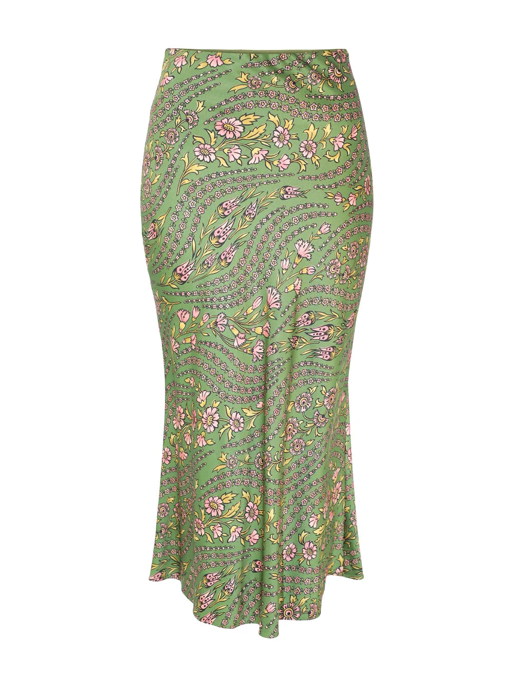 Veronica Beard Clover Skirt in Lemongrass Multi